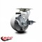 Service Caster 4'' Semi Steel Cast Iron Swivel Caster with Bronze Bearing and Brake SCC-20S420-SSBZ-TLB - alternate 4